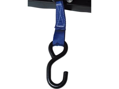 888223 - MOTOPROFESSIONAL Ratchet Tie Downs, 3 m, with Coated Grip and S-Hooks