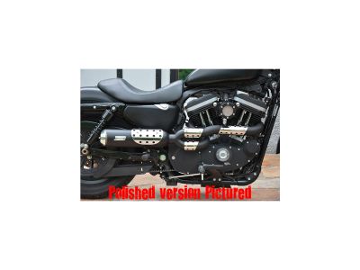 888470 - BSL Skull Headers E3 Bomb Hole Exhaust System Hole Heat Shield Show Chrome