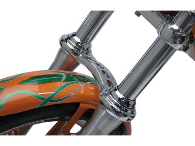 889118 - CUSTOM CYCLE Fork Truss 49mm, Chrome Fork Brace For Dyna Glide Models