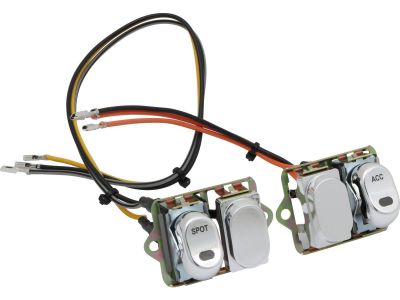 890343 - CCE Fairing Rocker Switch Kit Spot/Accessories Chrome