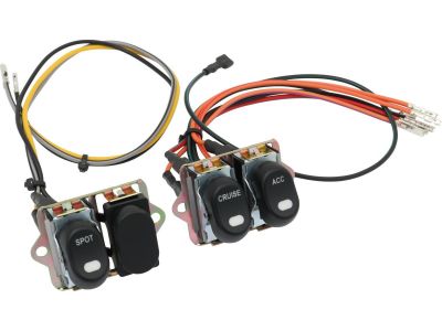 890348 - CCE Fairing Rocker Switch Kit Spot/Accessories/Cruise Black
