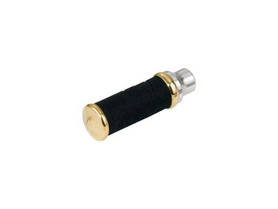 890475 - KUSTOM TECH Fabric Tape Shift & Brake Peg Aluminium Polished Brass Polished