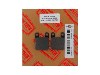 890811 - KUSTOM TECH 2 Piston Caliper Replacement Brake Pads Organic