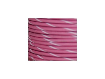 893386 - NAMZ OEM Colored 1mm Wire Spools Pink, White Stripe