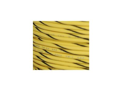 893394 - NAMZ OEM Colored 1mm Wire Spools Yellow, Black Stripe