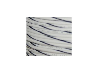 893404 - NAMZ OEM Colored 1mm Wire Spools White, Black Stripe