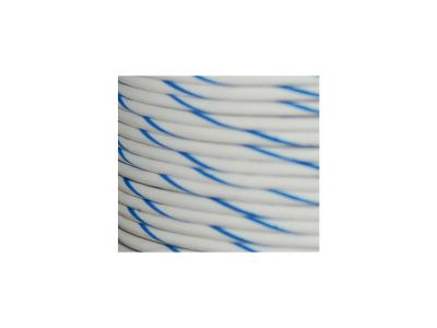 893407 - NAMZ OEM Colored 1mm Wire Spools White, Blue Stripe