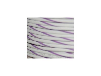 893408 - NAMZ OEM Colored 1mm Wire Spools White, Violet Stripe