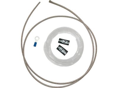 893427 - NAMZ Regulator Harness "DIY" Kit Fits All Regulators. (1) Stainless Braid, (1) Clear Heat Shrink. Regulator Wiring Cover