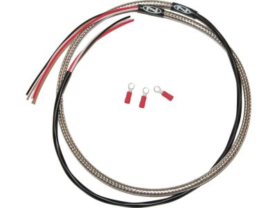 893428 - NAMZ Tachometer Harness Stainless Braided and Clear Coated, Universal Fittment Tachometer Harness