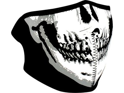 894463 - ZANheadgear Skull Face Neoprene Neoprene Half Face Mask | One Size Fits All