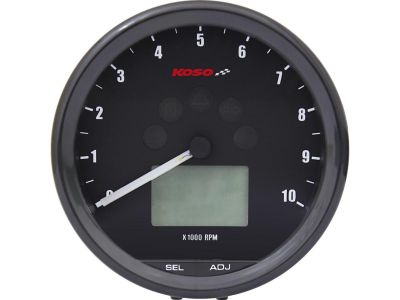 894517 - KOSO D64 Custom Speedo/Tacho Combo Instrument Scale: 360 km/h; Scale Color: black Black 64.0 mm