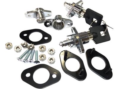 894870 - CCE Universal Saddlebag Lock Kit Chrome