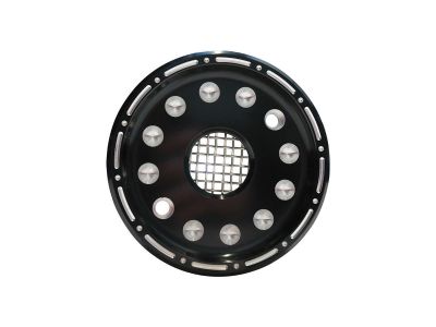 894884 - CCE Outlaw Black/Raw Machined Sprocket Cover Kit