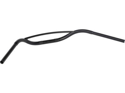 895378 - HIGHWAY HAWK 1" Venice Beachbar Handlebar Non-Dimpled 3-Hole Black Powder Coated 1" Throttle By Wire Throttle Cables