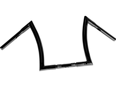 895390 - HIGHWAY HAWK 14 Bad Ape Hanger Handlebar Non-Dimpled 3-Hole Black Powder Coated 1 1/4" Throttle By Wire Throttle Cables