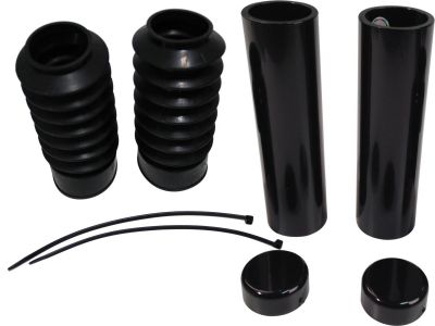 895488 - CULT WERK 6-Piece Fork Covers with lower Fork Rubbers Plain Black Gloss Powder Coated