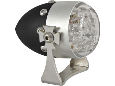 895674 - HKC Retro LED Taillight Aluminum Satin Black Satin Clear LED