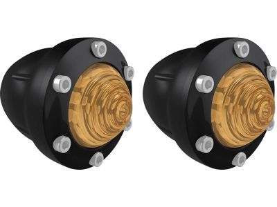 896455 - RSD Tracker LED Turn Signal Black Gloss Amber LED