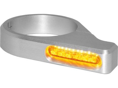 899989 - HeinzBikes ZC-Line Classic LED Turn Signal Silver Anodized Clear LED