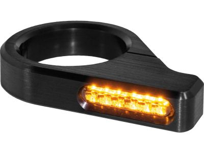 899990 - HeinzBikes ZC-Line Classic LED Turn Signal Black Anodized Smoke LED
