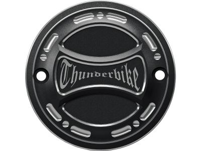 900011 - Torque Point Cover With Thunderbike Logo, 2-hole Bi-Color Anodized