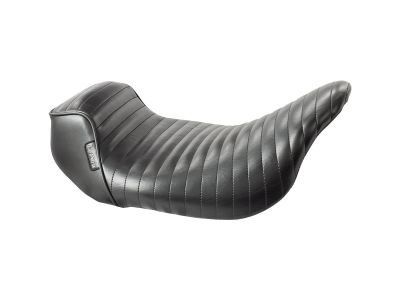 900880 - Le Pera Sprocket Pleated Stitch Seat Black Vinyl