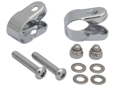 910783 - FEHLING Handlebar Rack Clamps 1" Clamps Chrome