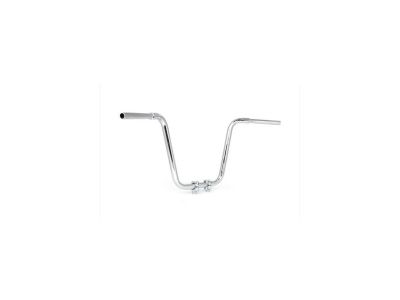 910786 - FEHLING 400 Fat Ape Hanger Handlebar with 1 1/4" Clamp Diameter Non-Dimpled 3-Hole Chrome 1 1/4" Throttle By Wire Throttle Cables