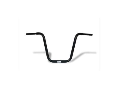 910787 - FEHLING 400 Fat Ape Hanger Handlebar with 1 1/4" Clamp Diameter Non-Dimpled 3-Hole Black Powder Coated 1 1/4" Throttle By Wire Throttle Cables