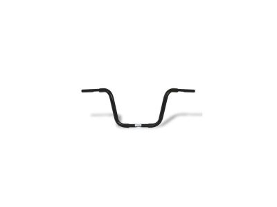 910789 - FEHLING 300 Fat Ape Hanger Handlebar with 1 1/4" Clamp Diameter Non-Dimpled 3-Hole Black Powder Coated 1 1/4" Throttle By Wire Throttle Cables