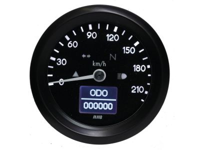 911616 - MMB ELT60 Basic Tachometer Scale: 220 km/h; Scale Color: black