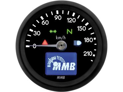 911659 - MMB ELT48 Basic Tachometer Scale: 220 km/h; Scale Color: black