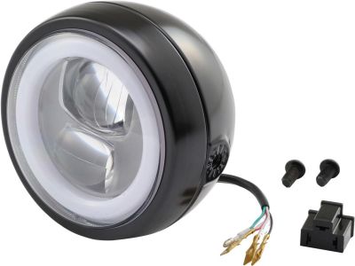 912422 - DAYTONA Capsule 120 4 1/2" Scheinwerfer Black Powder Coated Projector LED