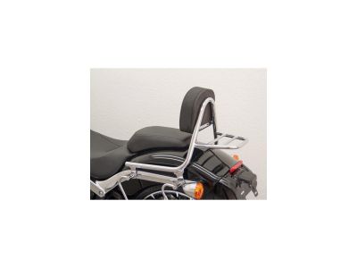 912582 - FEHLING Sissy Bar with Pad and Rack Chrome