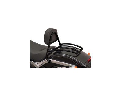 912585 - FEHLING Driver Sissy Bar with Pad and Rack Gloss Black