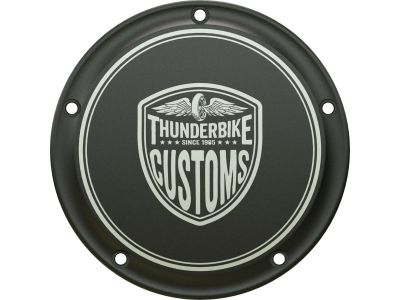 913092 - Thunderbike New Custom Clutch Cover 5-hole Black Anodized