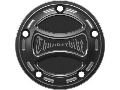 913099 - Torque Point Cover With Thunderbike Logo, 2-hole Bi-Color Anodized