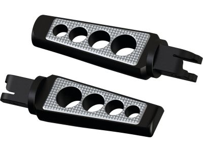 913114 - Thunderbike Drilled Rider Footpegs Contrast Cut