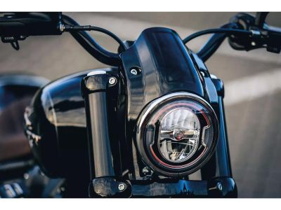 913120 - Thunderbike Headlight Cap Gloss Black Aluminium