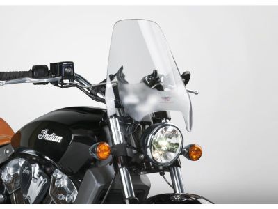 913329 - National Cycle Deflector Screen Windshield with QuickSet Mount For 1" handlebars, Height: 14", Width: 15", QuickSet™ 2-Point Handlebar Mount included Clear
