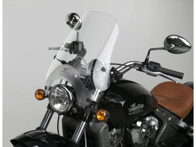913341 - National Cycle Street Shield Windshield with QuickSet Mount For 1" handlebars, Height: 17", Width: 16", QuickSet 4-Point Handlebar and Fork Mount included Clear