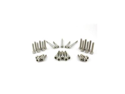 913425 - screws4bikes Complete Engine Screw Kit Screws are supplied for Primary Cover, Plate Primary, Sprocket Cover, Cam Cover Stainless Steel