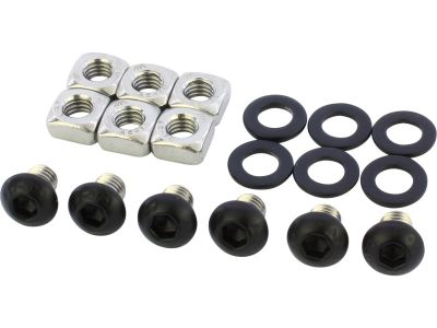 914240 - screws4bikes Exhaust Screw Kits Gloss Black Powder Coated