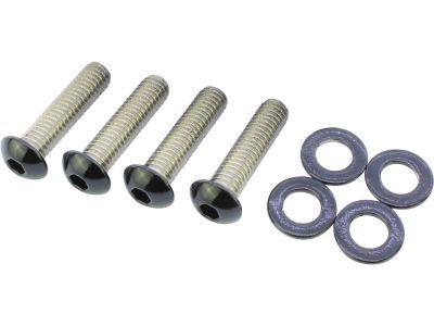 914245 - screws4bikes Fender Strut Screw Kits Supplied are 4 screws and 4 washers (strut to frame) Gloss Black Powder Coated