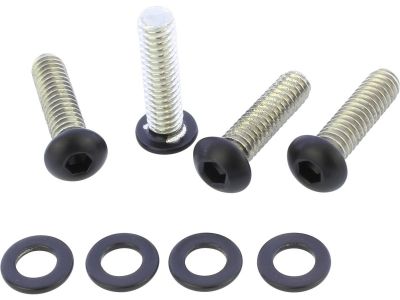914258 - screws4bikes Handlebar Controls Clamping Screw Kit Gloss Black Powder Coated