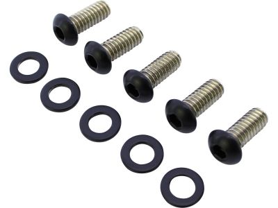 914262 - screws4bikes Derby Cover Screw Kits Matte Black Powder Coated