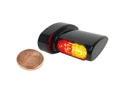 914355 - HeinzBikes Winglet Micro 3 in 1 LED Turn Signal/Tailight/Brake Light Black Anodized Smoke LED