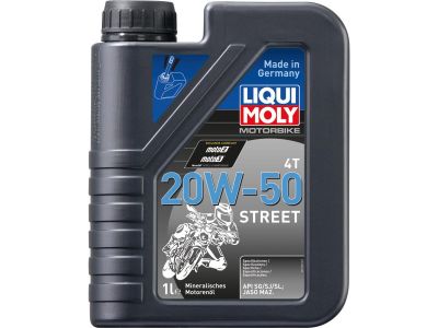 914558 - LIQUI MOLY Motorbike 4T Street Mineral Based Motoröl 1 Liter API SG API SJ API SL JASO MA2 SAE 20W50