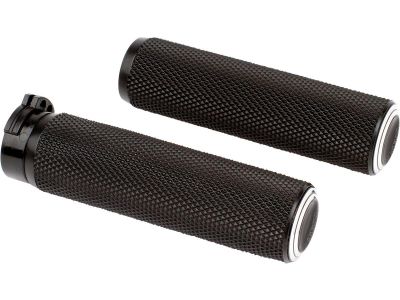 915722 - ARLEN NESS Dual Ring Fusion Grips Black Anodized 1" Throttle Cables